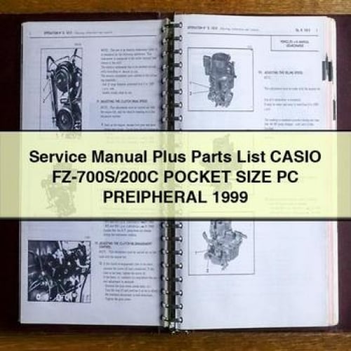 Manuel de service et liste des pièces détachées CASIO FZ-700S/200C PC DE POCHE PREIPHERAL 1999 Télécharger le PDF