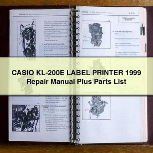 Manuel de réparation et liste des pièces détachées de l'imprimante d'étiquettes CASIO KL-200E 1999 Téléchargement PDF