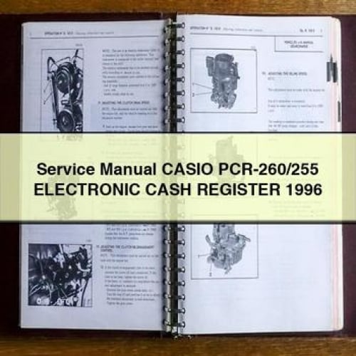 Manuel de service CASIO PCR-260/255 CAISSE ENREGISTREUSE ELECTRONIQUE 1996 Télécharger PDF