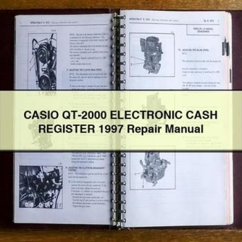 Manuel de réparation de la caisse enregistreuse électronique CASIO QT-2000 1997 Télécharger PDF