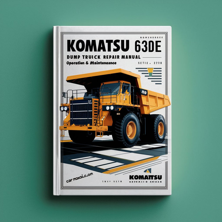 Manual de servicio y reparación del camión volquete Komatsu 630E + Manual de operación y mantenimiento