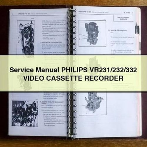 Service Manual PHILIPS VR231/232/332 Video CASSETTE RECORDER PDF Download