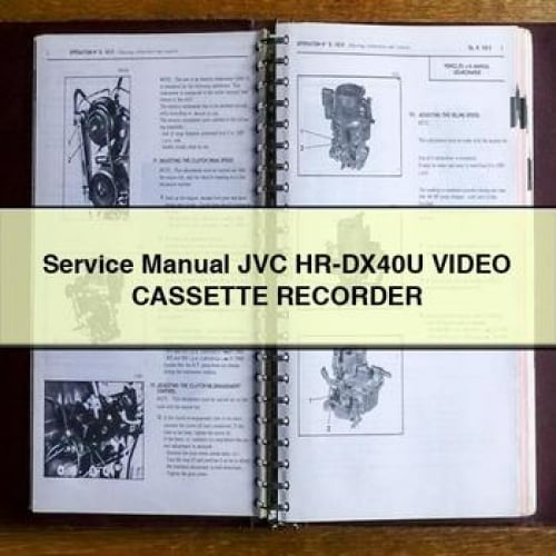 Manuel de service JVC HR-DX40U ENREGISTREUR DE CASSETTE VIDÉO PDF à télécharger