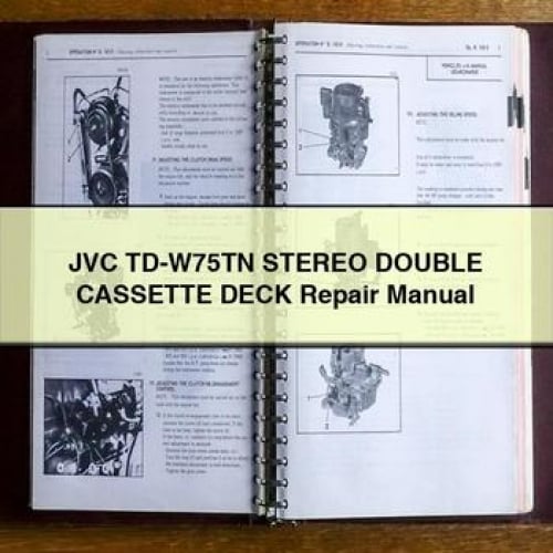 Manuel de réparation de la platine stéréo DOUBLE CASSETTE JVC TD-W75TN Télécharger PDF