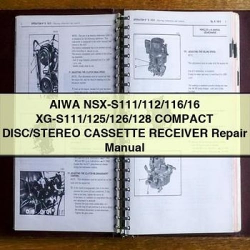 Manuel de réparation du récepteur CD/CASSETTE stéréo AIWA NSX-S111/112/116/16 XG-S111/125/126/128 Télécharger le PDF