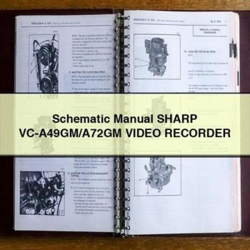 Manuel schématique de l'enregistreur vidéo SHARP VC-A49GM/A72GM Télécharger le PDF