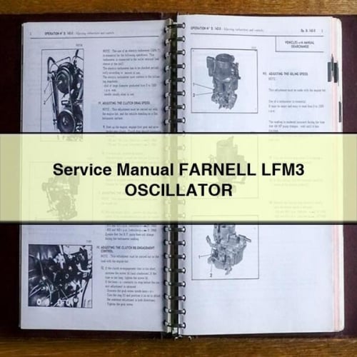 Manuel de service FARNELL LFM3 OSCILLATOR Télécharger PDF