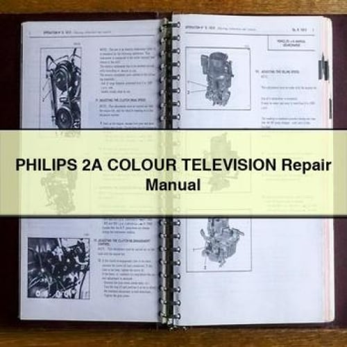 PHILIPS 2A COLOUR TELEVISION Repair Manual PDF Download