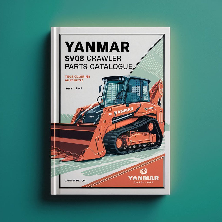 Yanmar SV08 Crawler back-hoe Parts Catalogue