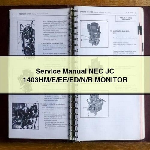 Service Manual NEC JC 1403HM/E/EE/ED/N/R MONITOR PDF Download