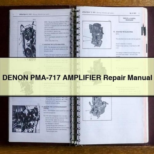 Manuel de réparation de l'amplificateur DENON PMA-717 Télécharger PDF