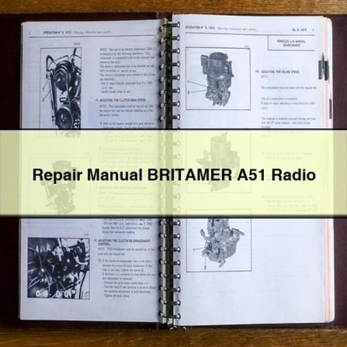 Manuel de réparation de la radio BRITAMER A51 à télécharger en PDF