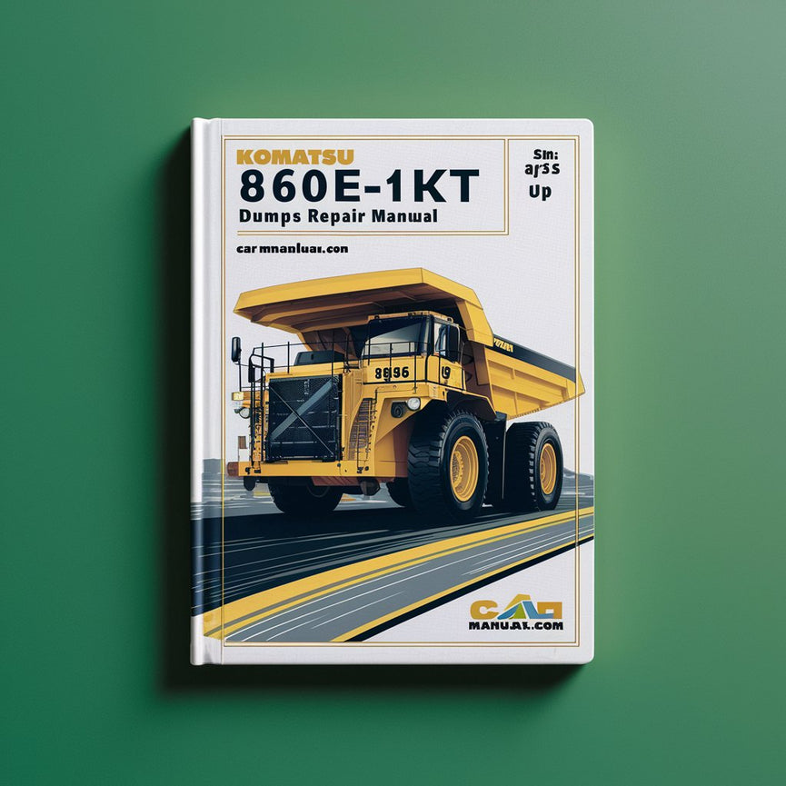 Manual de servicio y reparación del camión volquete Komatsu 860E-1KT (número de serie: A30036 y posteriores)