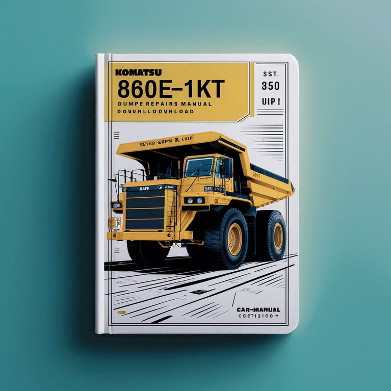 Manual de servicio y reparación del camión volquete Komatsu 860E-1KT (número de serie: A30036 y posteriores)