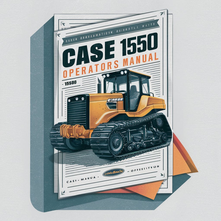 Manual del operador de la excavadora CASE 1550