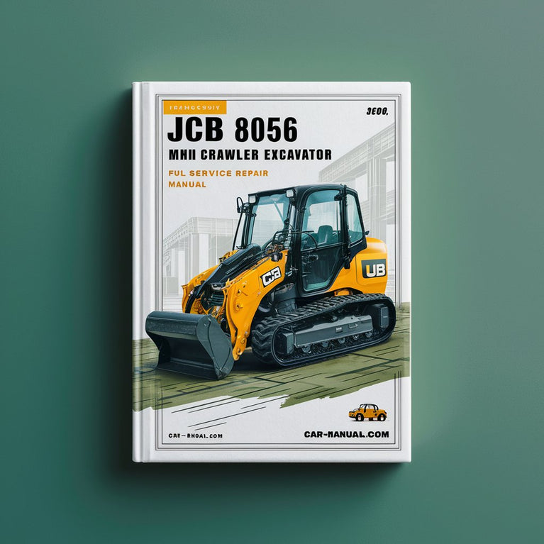 Manuel de réparation et d'entretien complet de la mini-pelle sur chenilles JCB 8056