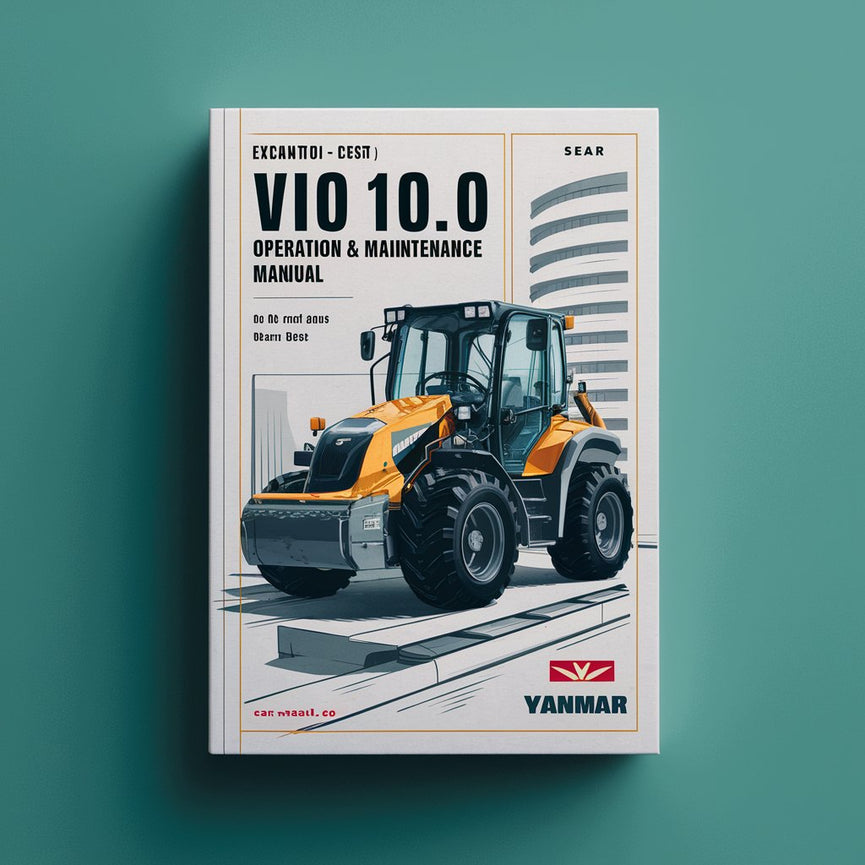 Manual de operación y mantenimiento de la excavadora Yanmar ViO 10.0 (EP)