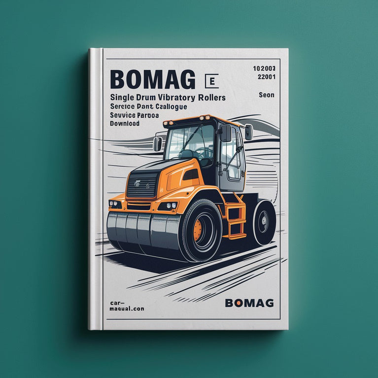 BOMAG BW55 E Single Drum Vibratory Rollers Service Parts Catalogue Manual  (101620020101-101620026000)