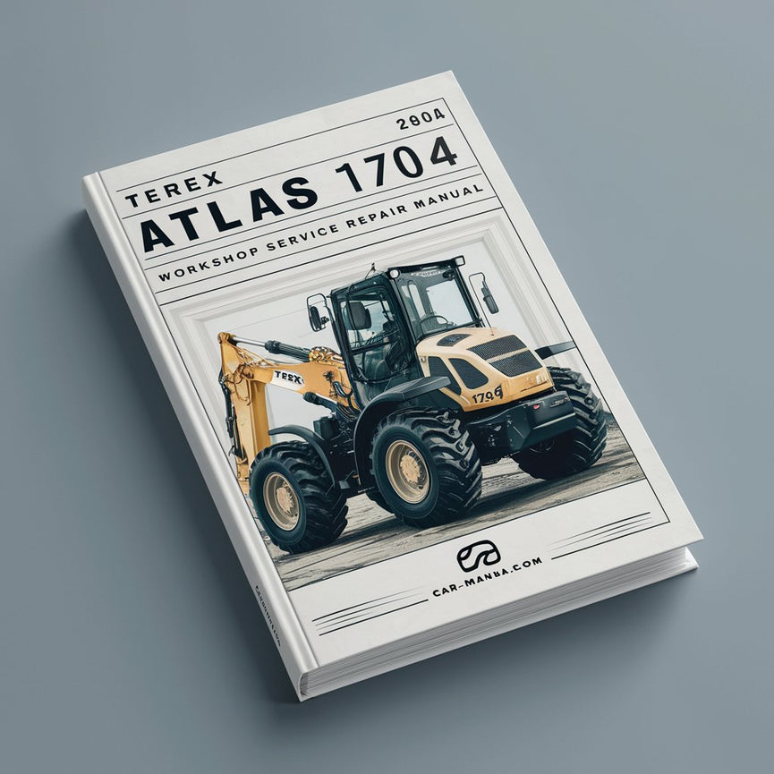 Manual de servicio y reparación del taller de la excavadora Terex Atlas 1704