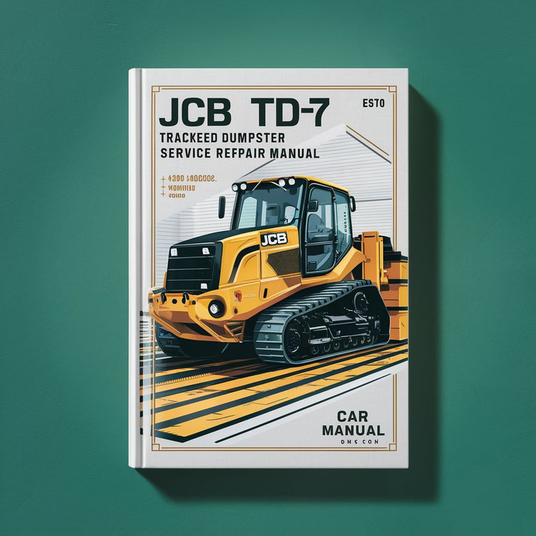 Manual de servicio y reparación de contenedores de basura con orugas JCB TD7 TD10 DESCARGAR