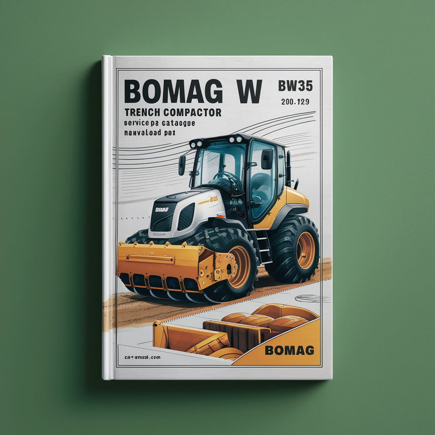 Bomag BW35 W Trench compactor Service Parts Catalogue Manual  SN101012301001-101012309999