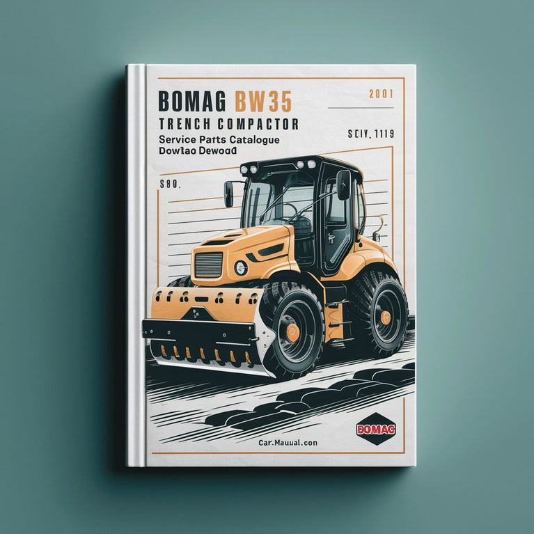 Bomag BW35 Trench compactor Service Parts Catalogue Manual  SN101012000121-101012001000