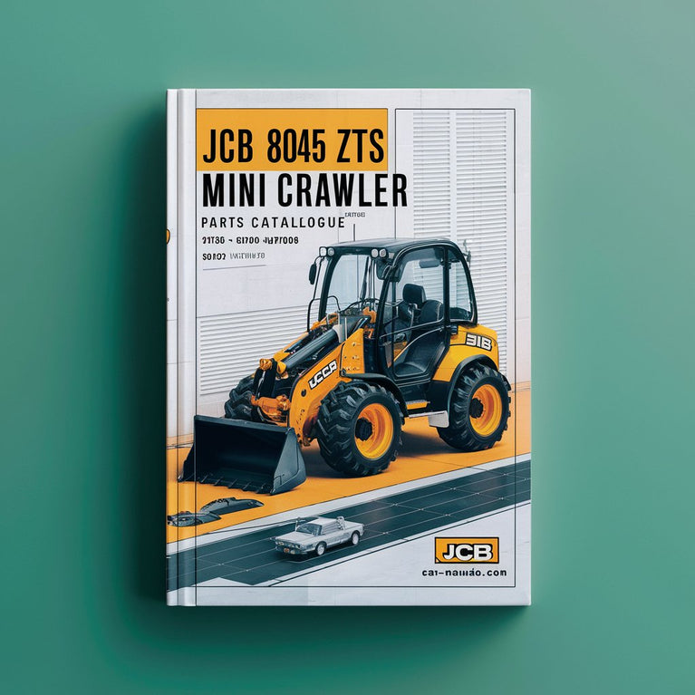 JCB 8045 ZTS Mini Crawler Excavator Parts Catalogue Manual (SN: 01056000-01057999 01070500-01070635 01070642-01070699)