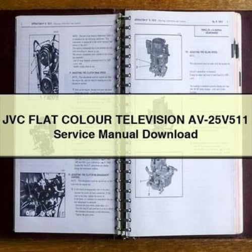 Manuel d'entretien du téléviseur couleur plat JVC AV-25V511 Télécharger le PDF