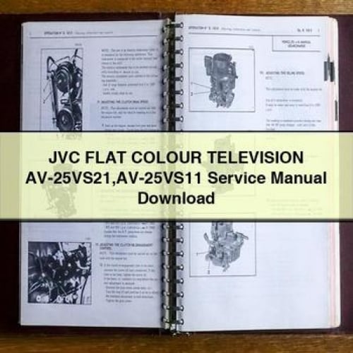 Manuel de service du téléviseur couleur plat JVC AV-25VS21 AV-25VS11 Télécharger le PDF