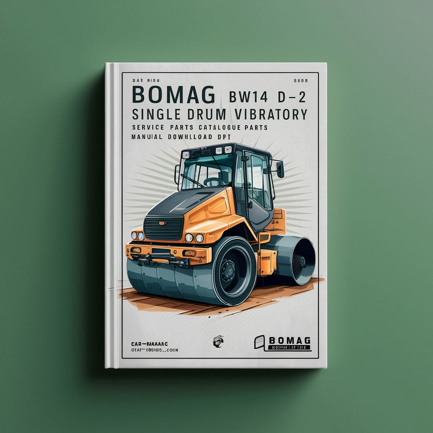 Bomag BW142 D-2 Single drum vibratory rollers Service Parts Catalogue Manual  SN101510120101-101510120133