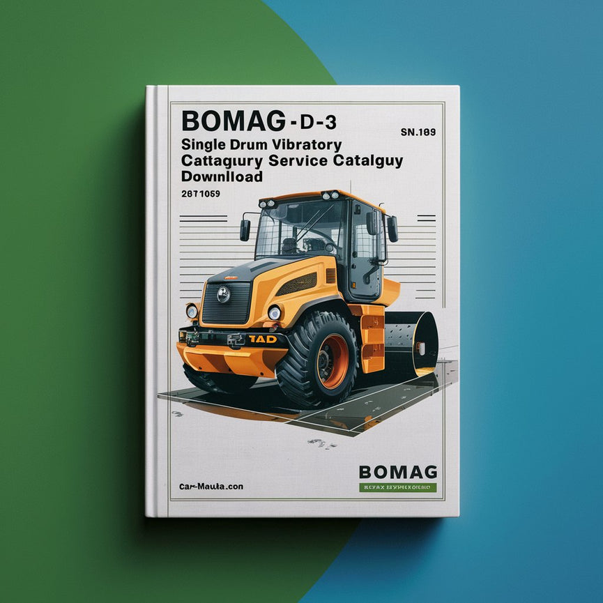 Bomag BW145 D-3 Single drum vibratory rollers Service Parts Catalogue Manual  SN901581471001-901581479999