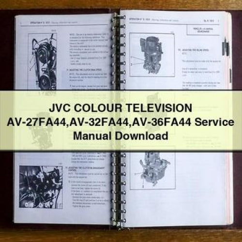 JVC COULEUR TÉLÉVISION AV-27FA44 AV-32FA44 AV-36FA44 Manuel d'entretien Télécharger le PDF