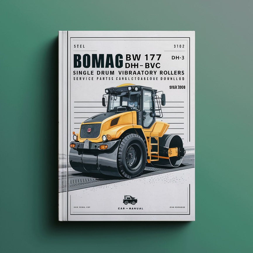 Bomag BW177 DH-3 BVC Single drum vibratory rollers Service Parts Catalogue Manual Download SN101581101001-101581101010 PDF