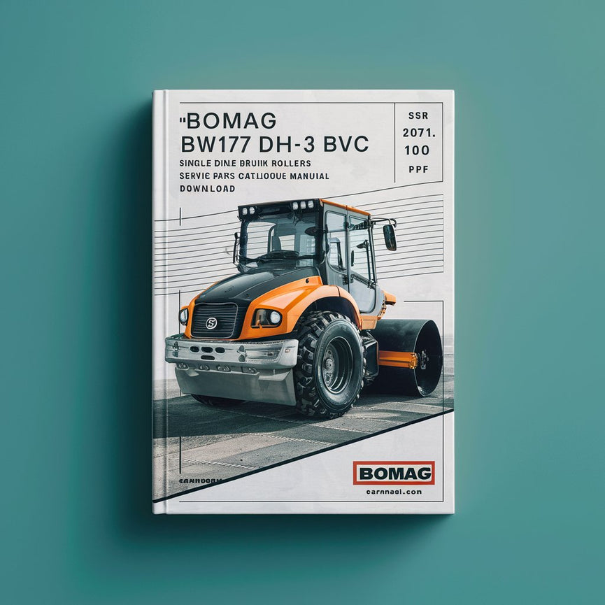 Bomag BW177 DH-3 BVC Single drum vibratory rollers Service Parts Catalogue Manual  SN101581101011-101581109999