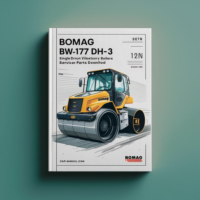 Bomag BW177 DH-3 Single drum vibratory rollers Service Parts Catalogue Manual  SN901581071116-901581079999