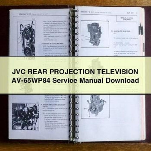 JVC Rear PROJECTION TELEVISION AV-65WP84 Service Manual Download PDF