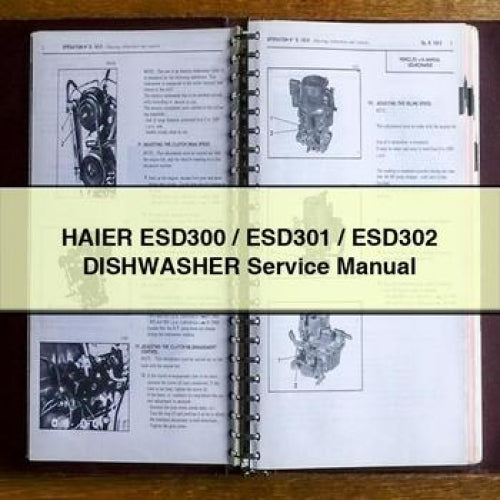 HAIER ESD300 / ESD301 / ESD302 DISHWASHER Service Manual PDF Download