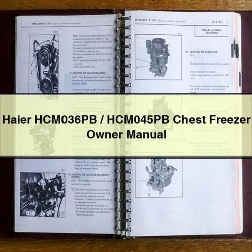 Haier HCM036PB / HCM045PB Chest Freezer Owner Manual PDF Download