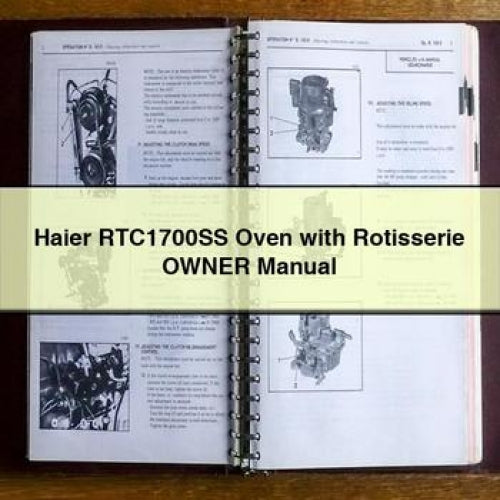 Haier RTC1700SS Oven with Rotisserie Owner Manual PDF Download