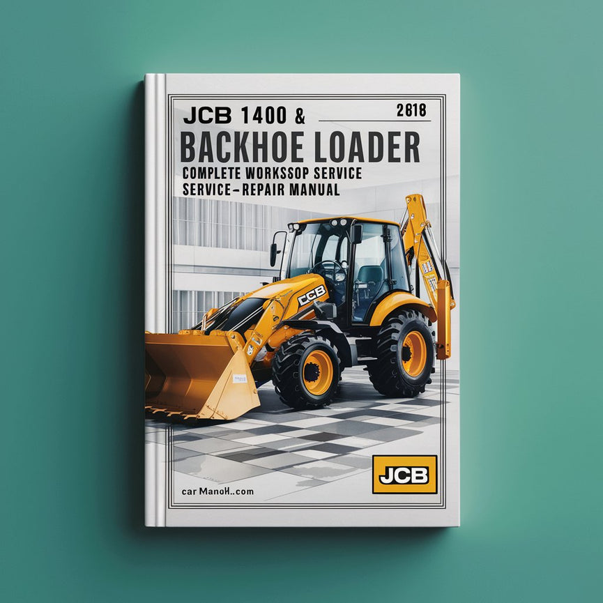 Manual completo de reparación y servicio de taller de retroexcavadoras JCB 1400 y JCB 1400B