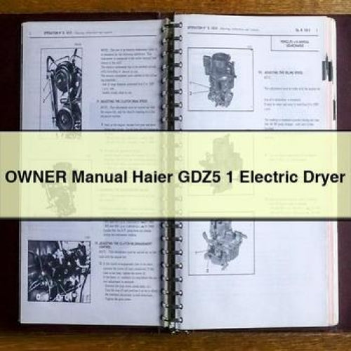 Owner Manual Haier GDZ5 1 Electric Dryer PDF Download