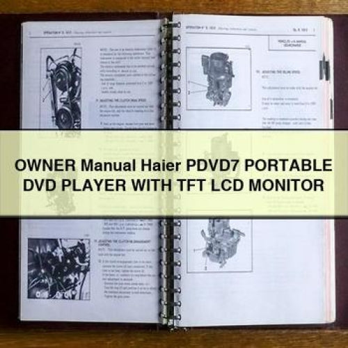 Owner Manual Haier PDVD7 PORTABLE DVD Player WITH TFT LCD MONITOR PDF Download