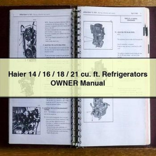 Haier 14 / 16 / 18 / 21 cu. ft. Refrigerators Owner Manual PDF Download