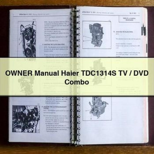 Manuel du propriétaire Haier TDC1314S Combo TV / DVD Télécharger PDF