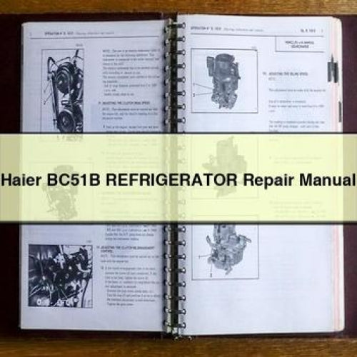 Manuel de réparation du réfrigérateur Haier BC51B Télécharger PDF