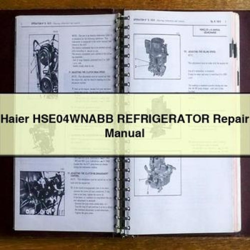 Haier HSE04WNABB REFRIGERATOR Repair Manual PDF Download