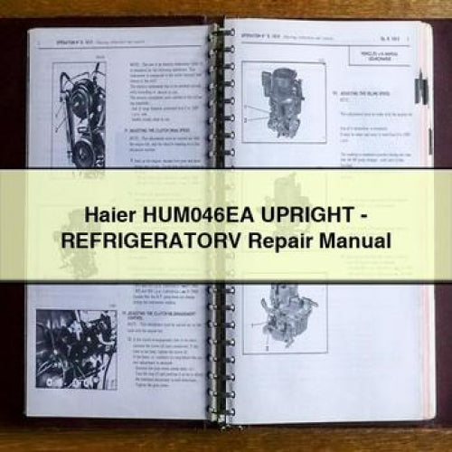 Manuel de réparation du réfrigérateur vertical Haier HUM046EA en PDF à télécharger