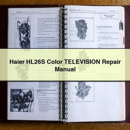 Téléchargement PDF du manuel de réparation du téléviseur couleur Haier HL26S