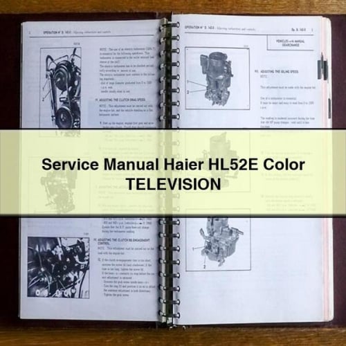 Manuel de service Haier HL52E Téléviseur couleur Télécharger PDF