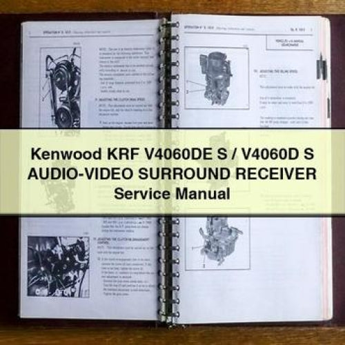 Manuel d'entretien du récepteur audio-vidéo SURROUND Kenwood KRF V4060DE S / V4060D S PDF à télécharger